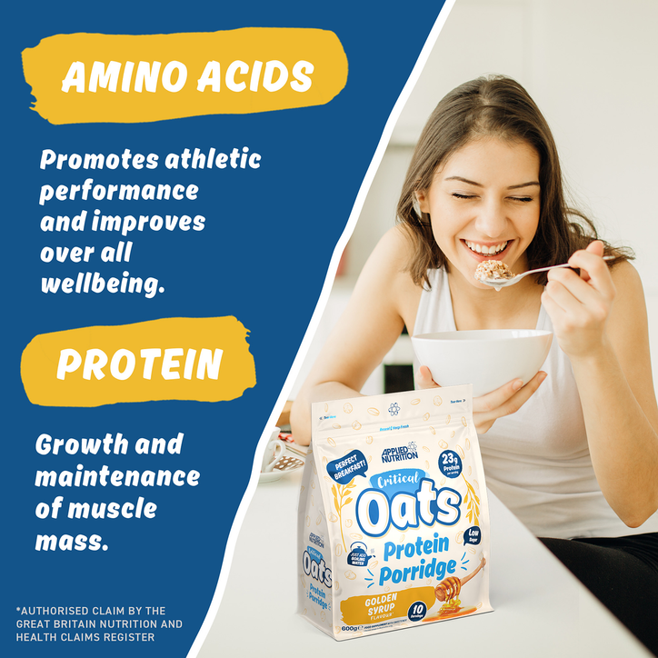 Applied Nutrition Critical Oats Advanced Protein Porridge - Whey Protein Powder Blend With Wholegrain Oats & Iso-Xp Protein Isolate (600G - 10 Servings) (Golden Syrup) image 5