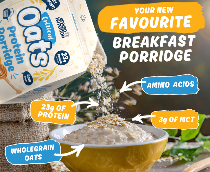 Applied Nutrition Critical Oats Advanced Protein Porridge - Whey Protein Powder Blend With Wholegrain Oats & Iso-Xp Protein Isolate (600G - 10 Servings) (Cookies & Cream) image 3