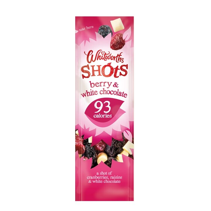 Whitworths Berry & White Chocolate Shot 25g image 1