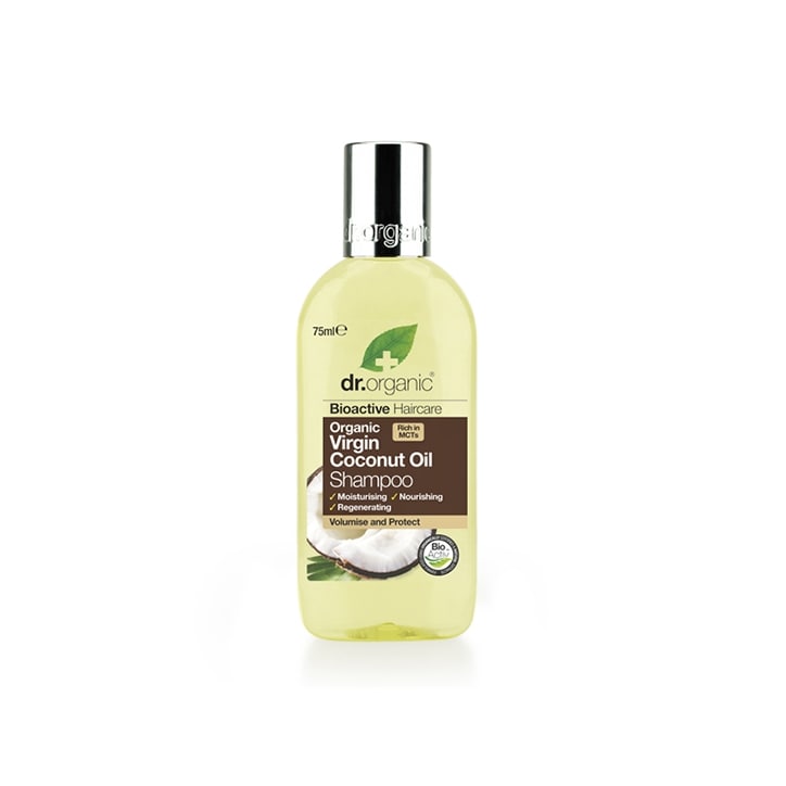 Dr Organic Virgin Coconut Oil Shampoo Travel Size 75ml-1