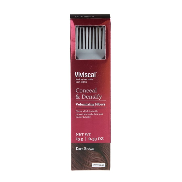 Viviscal Conceal & Densify Volume Fibres Dark Brown image 1