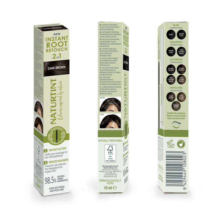 Naturtint 2In1 Instant Root Retouch Dark Brown 10ml image 2