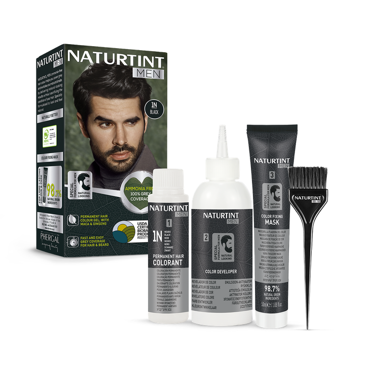 Naturtint Men Permanent Hair Colour Gel 1N Black 170ml image 5