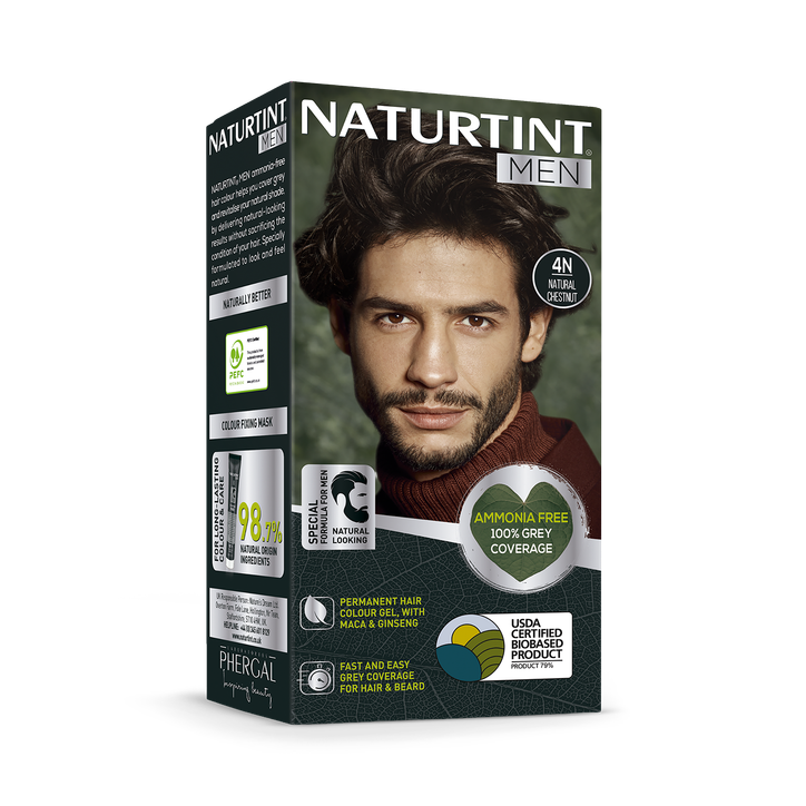 Naturtint Men Permanent Hair Colour Gel 4N Natural Chestnut 170ml image 1