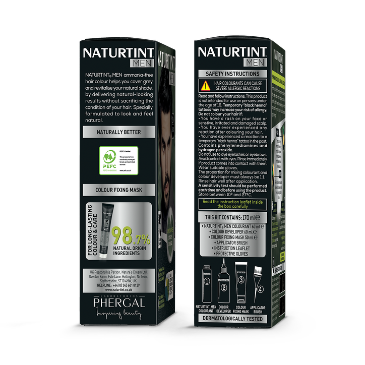 Naturtint Men Permanent Hair Colour Gel 4N Natural Chestnut 170ml image 3