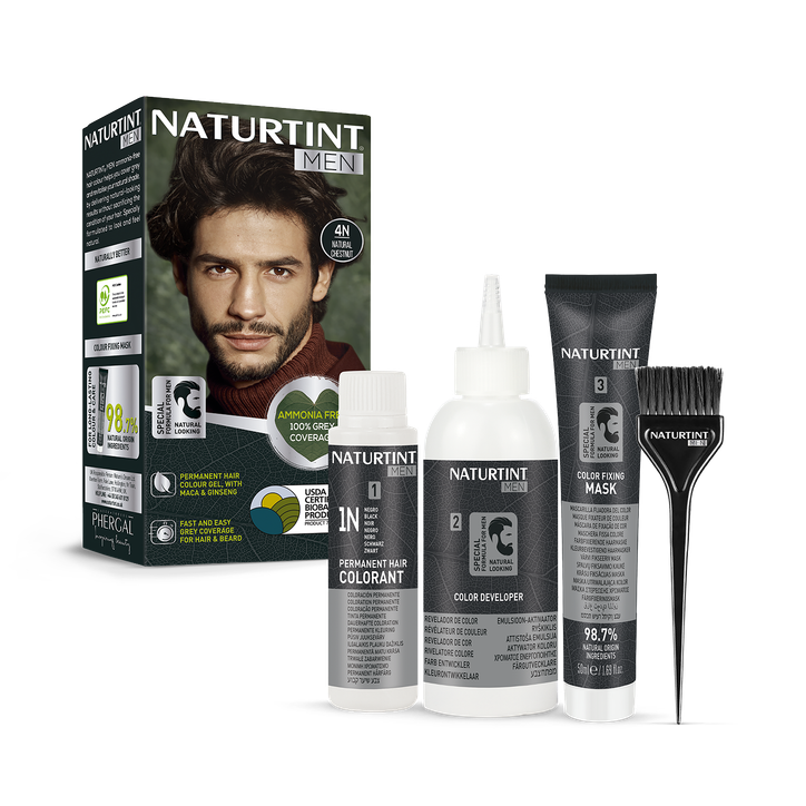 Naturtint Men Permanent Hair Colour Gel 4N Natural Chestnut 170ml image 5