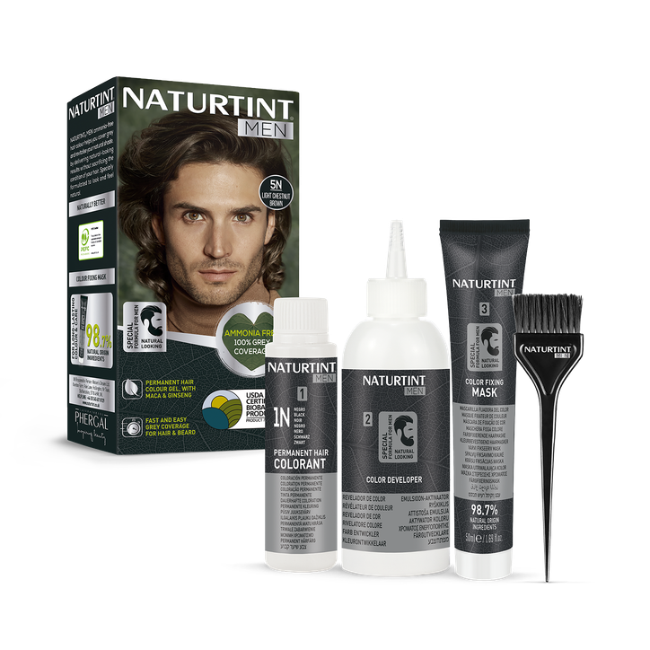 Naturtint Men Permanent Hair Colour Gel 5N Light Chestnut Brown 170ml image 5