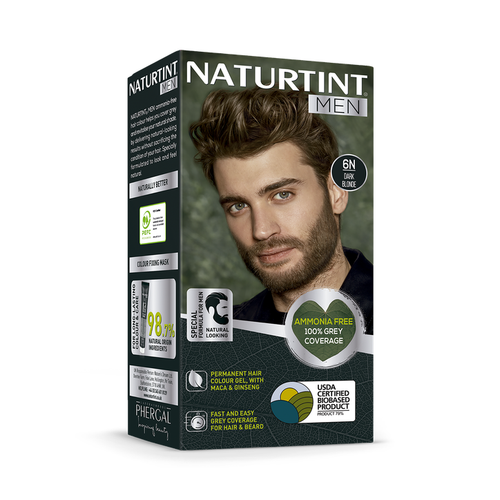 Naturtint Men Permanent Hair Colour Gel 6N Dark Blonde 170ml image 1