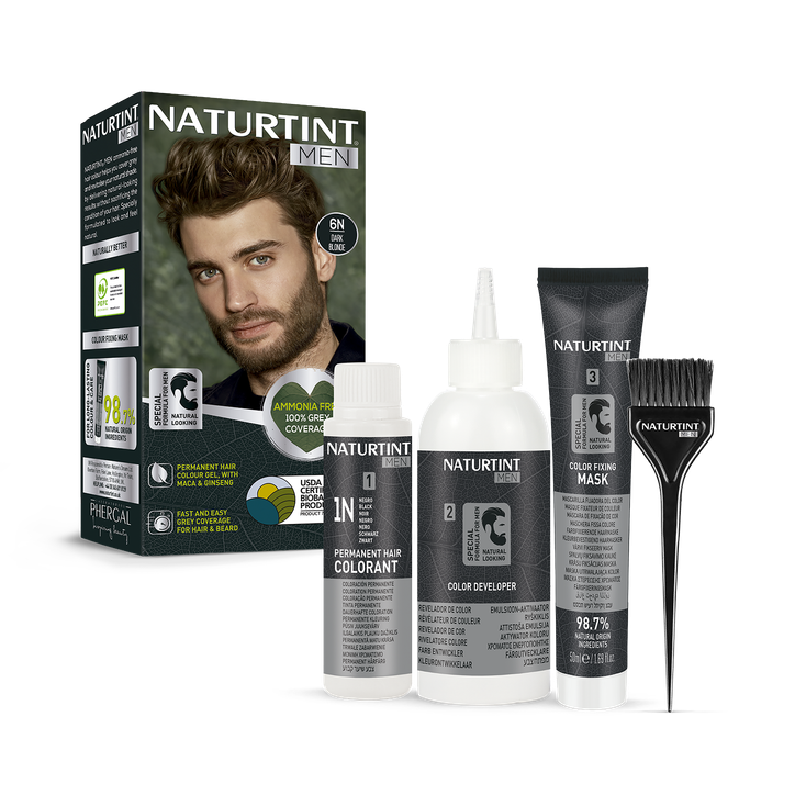 Naturtint Men Permanent Hair Colour Gel 6N Dark Blonde 170ml image 5