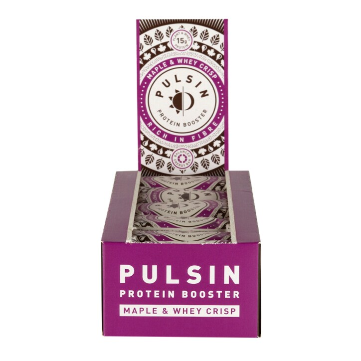 Pulsin Maple & Whey Crisp Protein Booster 18x 50g image 1