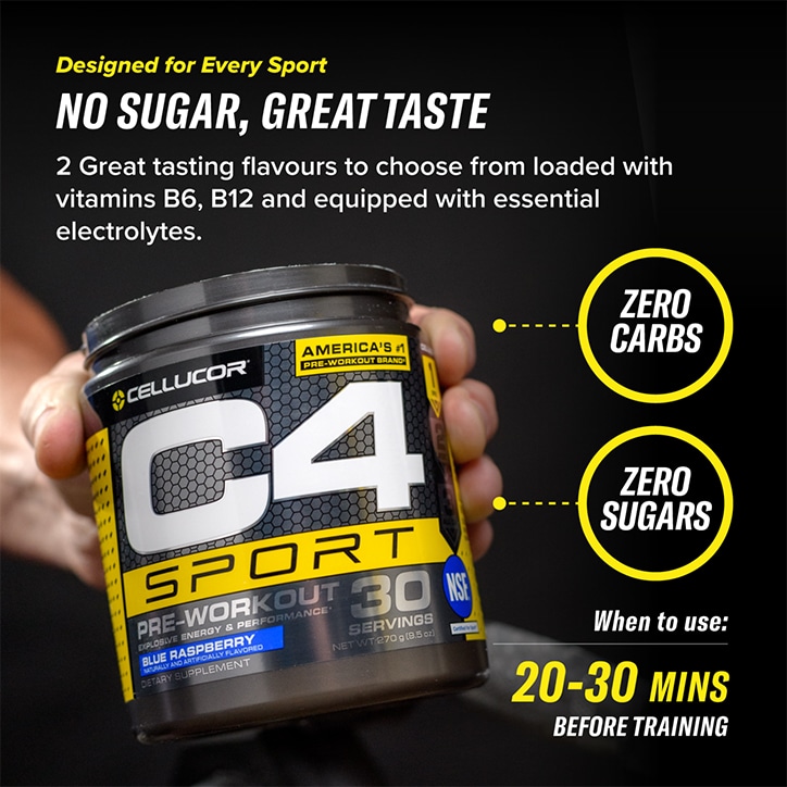 Cellucor C4 Sport Pre-Workout Fruit Punch 270g image 3