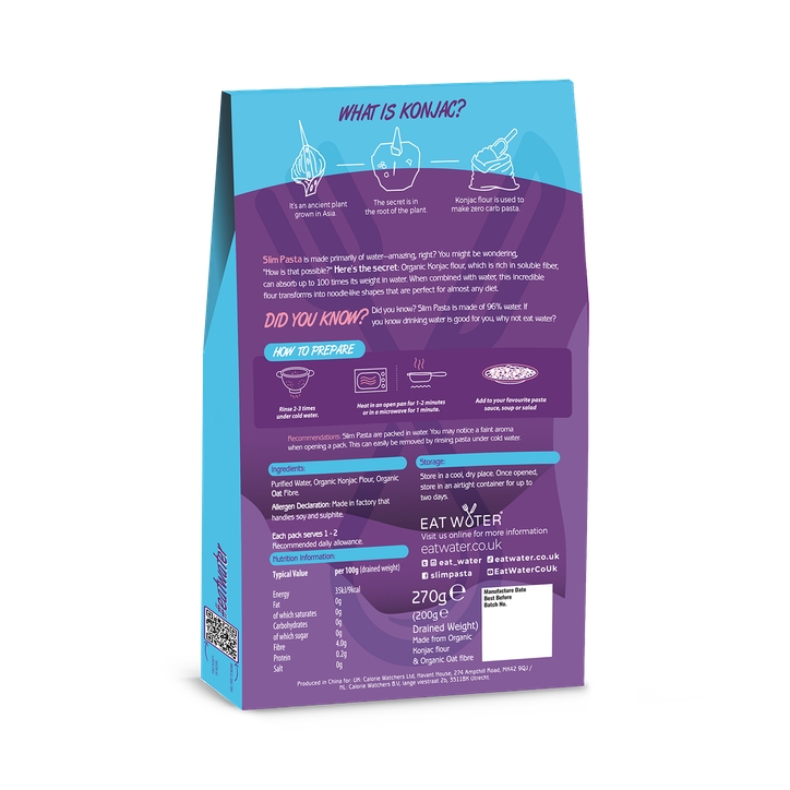 Eat Water Organic Slim Pasta Spaghetti 270g image 2