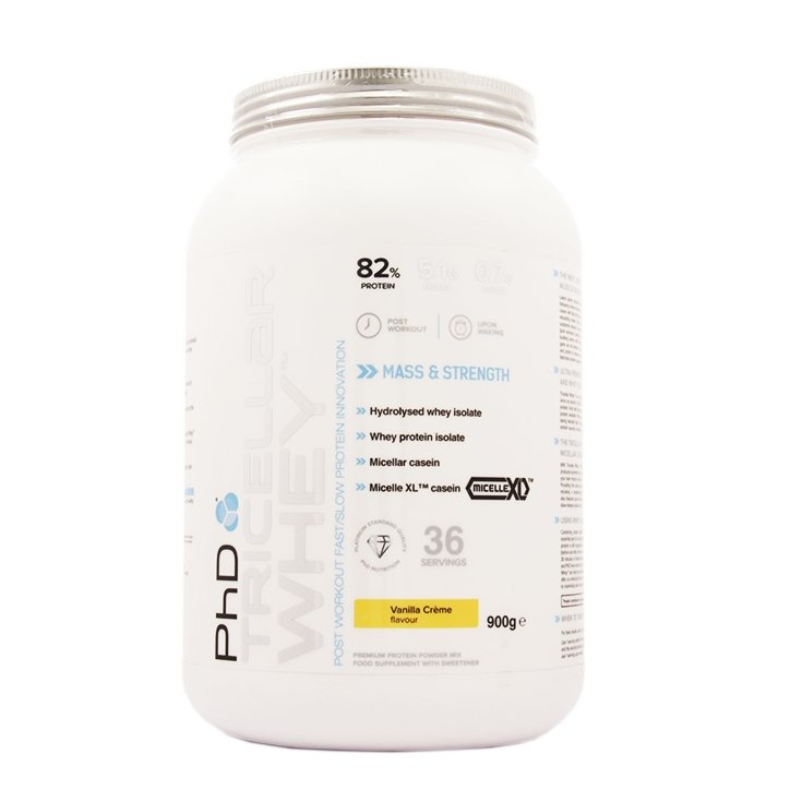 PhD Tricellar Whey Vanilla Crème 900g image 1