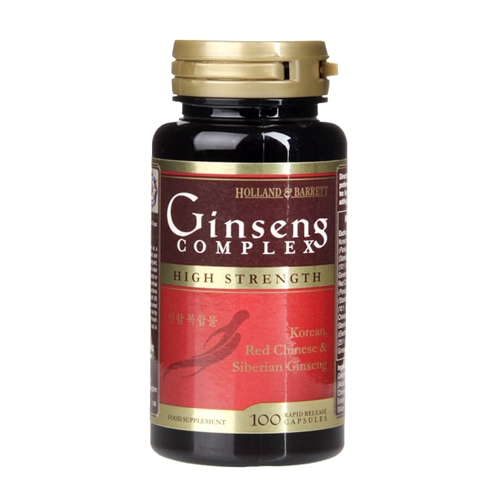 Holland & Barrett Ginseng Complex High Strength 100 Capsules image 1