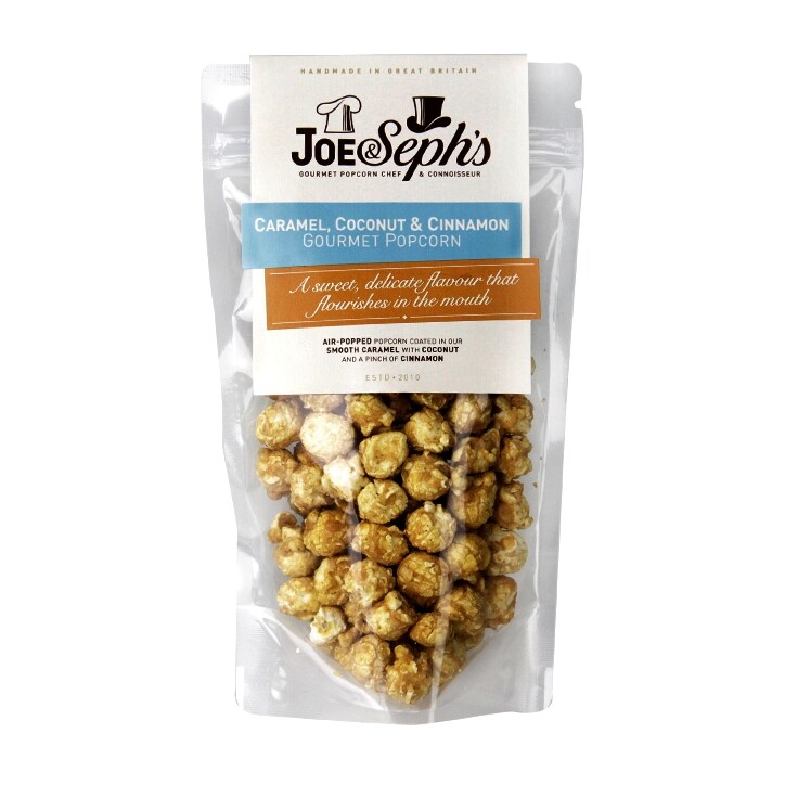 Joe & Sephs Caramel, Coconut & Cinnamon Popcorn 90g-1