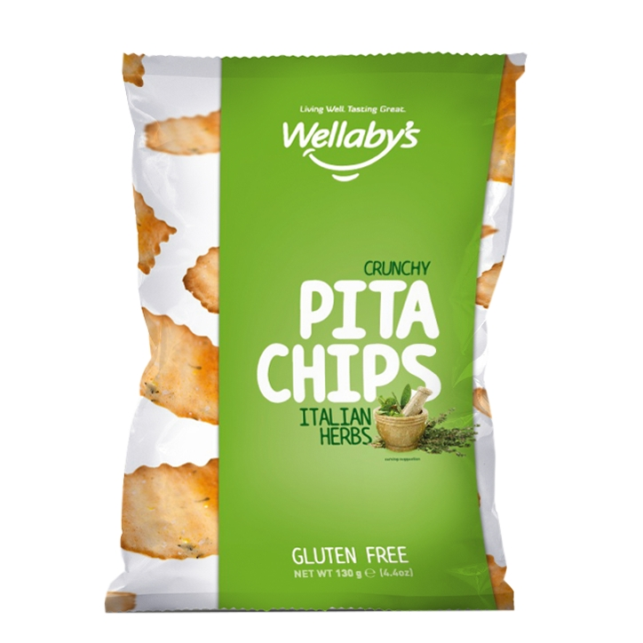 Wellaby’s Pita chips with Italian Herb 130g image 1