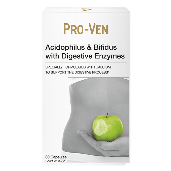 Pro-Ven Acidophilus & Bifidus With Digestive Enzymes 30 Capsules-1