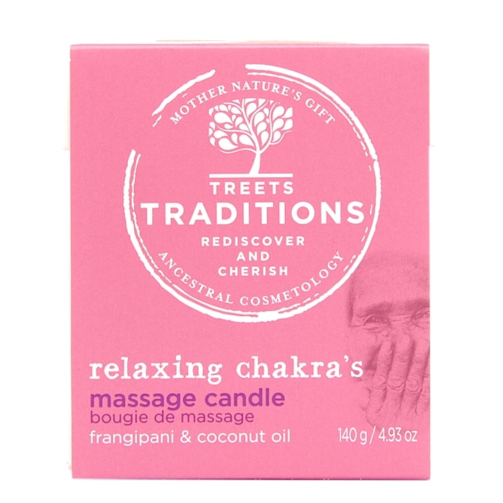 Treets Traditions Relaxing Chakra's Massage Candle 140g-1