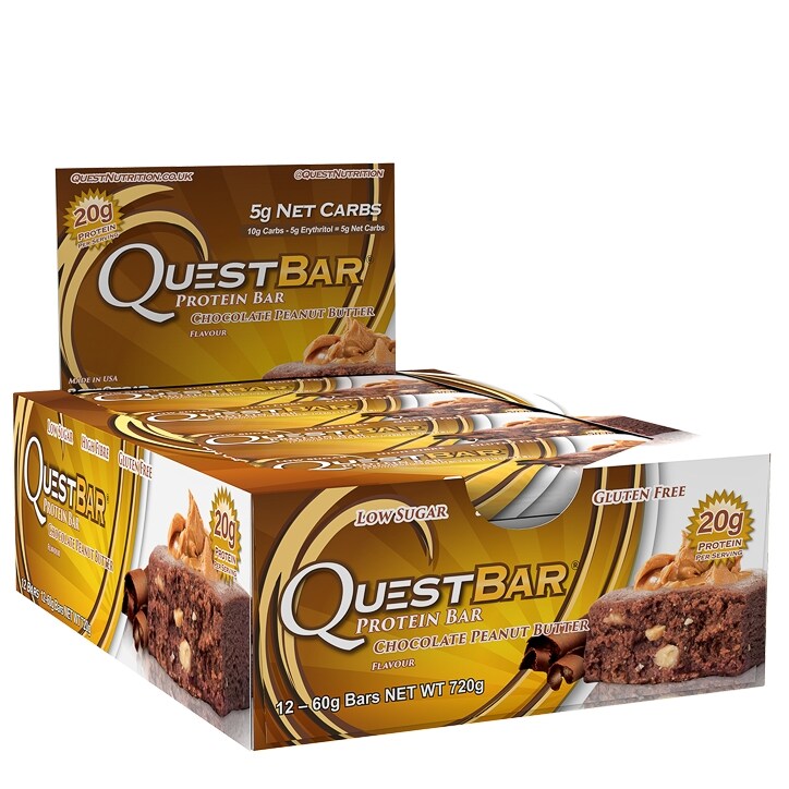 Quest Bar Chocolate Peanut Butter Bar 12x60g image 1