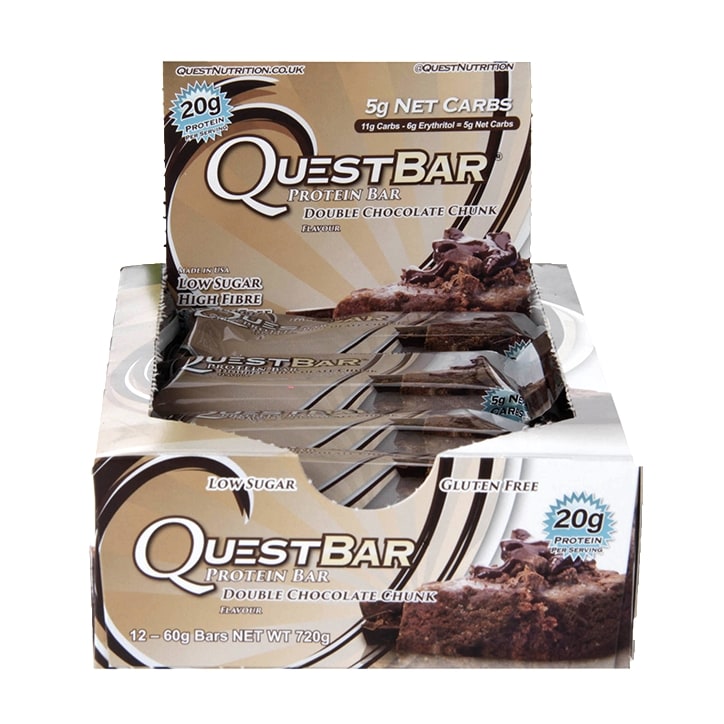 Quest Bar Double Chocolate Chunk 12 x 60g image 1