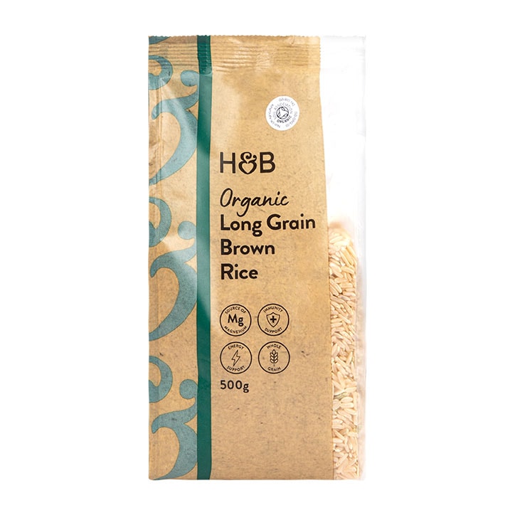 Holland & Barrett Organic Wholegrain Long Grain Rice 500g image 1