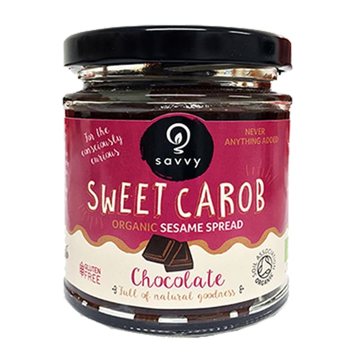 Savvy Sweet Carob Organic Sesame Chocolate Spread 200g-1