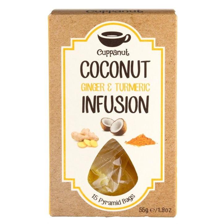 Cuppanut Coconut, Ginger and Turmeric 55g image 1