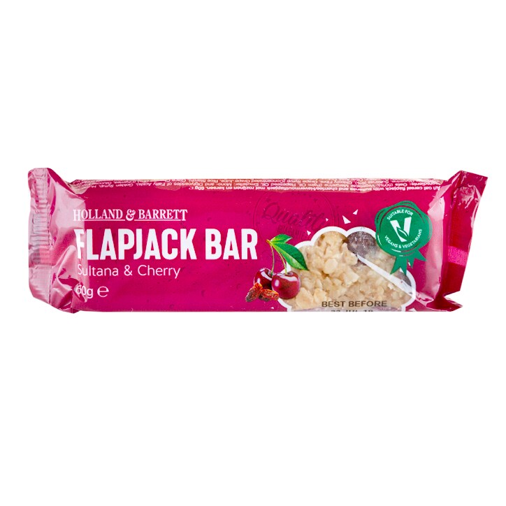 Holland & Barrett Sultana & Cherry Flapjack 60g image 1
