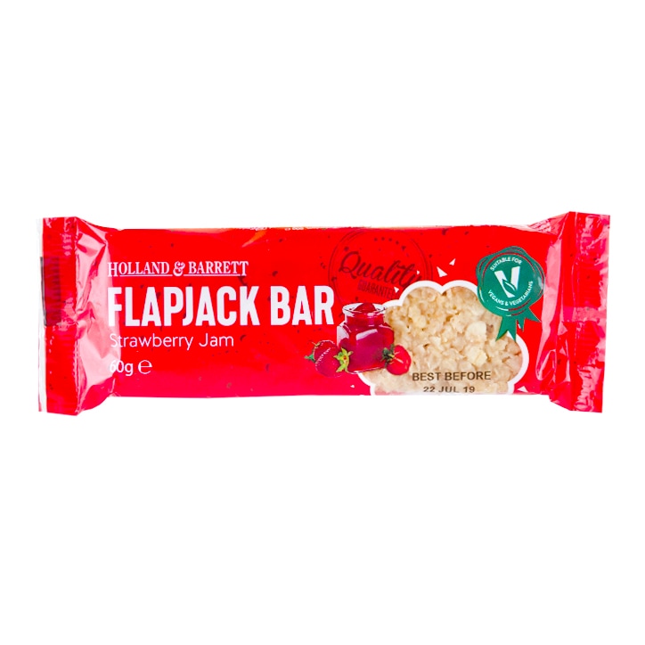 Holland & Barrett Strawberry Jam Flapjack 60g image 1