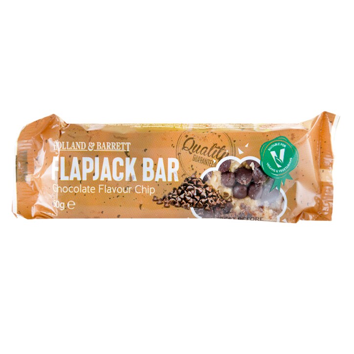 Holland & Barrett Chocolate Chip Flapjack 60g image 1