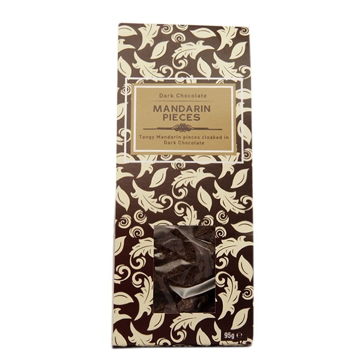 Holland & Barrett Dark Chocolate Mandarin Pieces 95g image 1