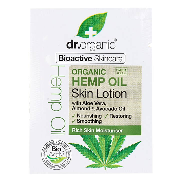 Dr Organic Hemp Lotion Sachet image 1