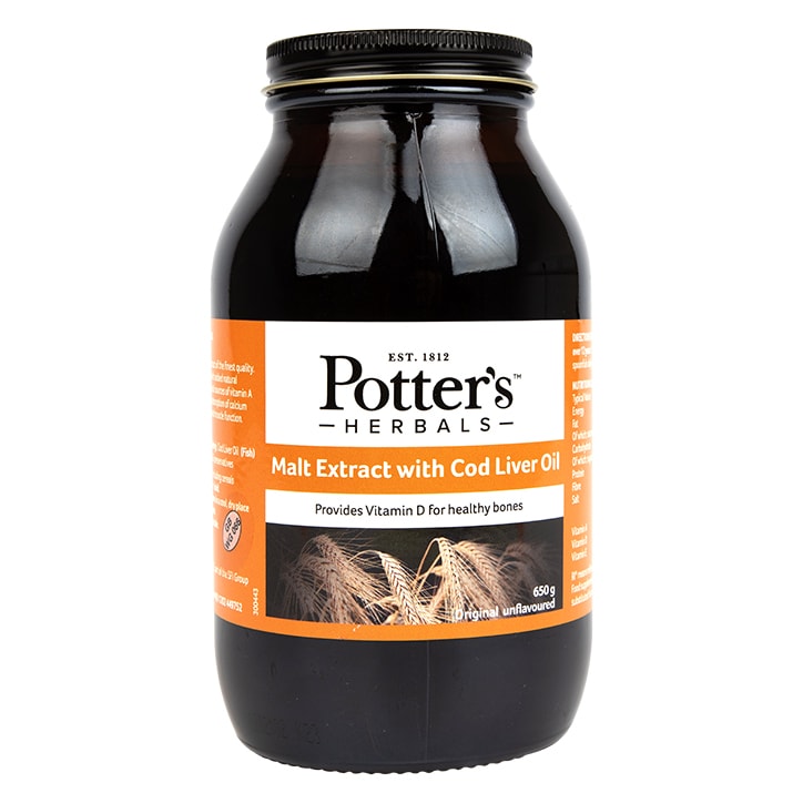 Potters Malt Extract with Cod Liver Oil Original 650g-1