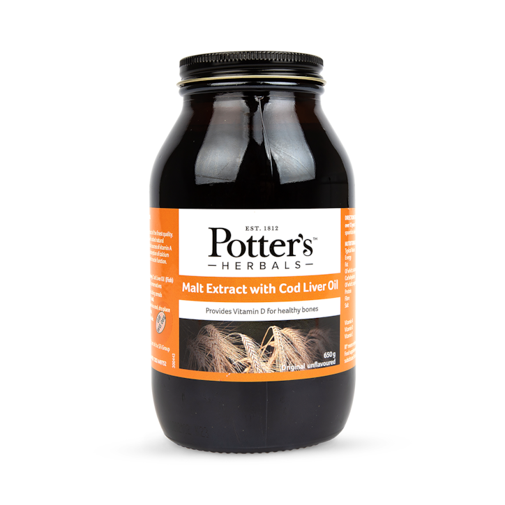 Potters Original Malt Extract (with Cod Liver Oil) 650g image 1