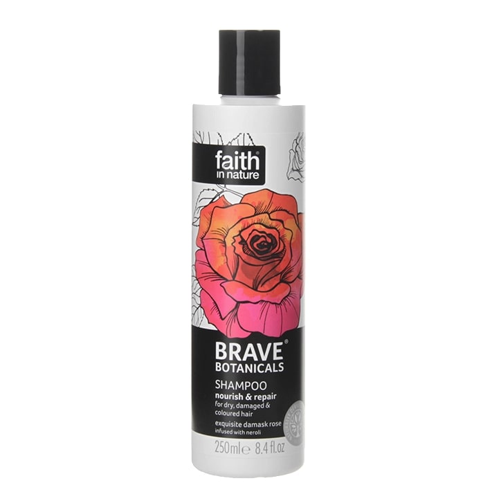 Faith in Nature Brave Botanicals Nourish & Repair Rose & Neroli Shampoo 250ml image 1