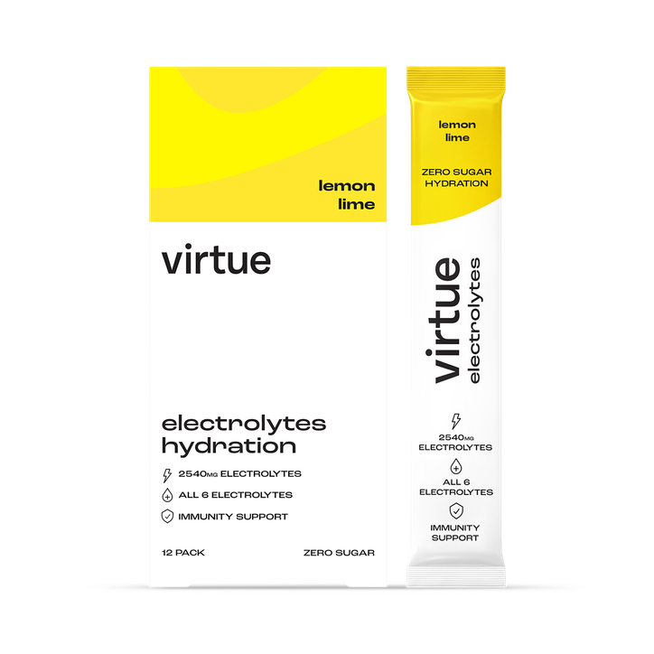 Virtue Electrolytes Hydration - Lemon Lime 12 Sachets image 1