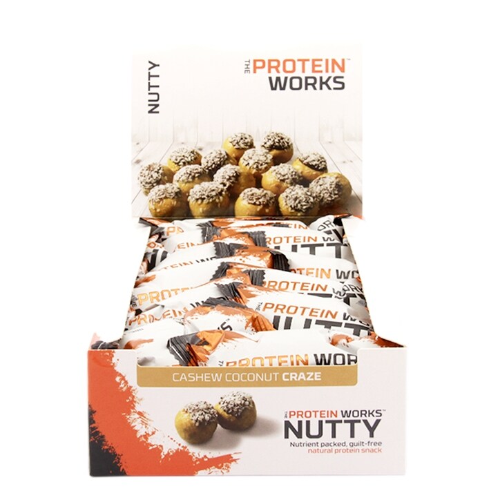 The Protein Works Nutty Cashew Coconut Craze 12 x 40g image 1