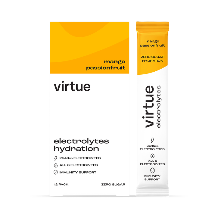 Virtue Electrolytes Hydration - Mango Passionfruit 12 Sachets image 1