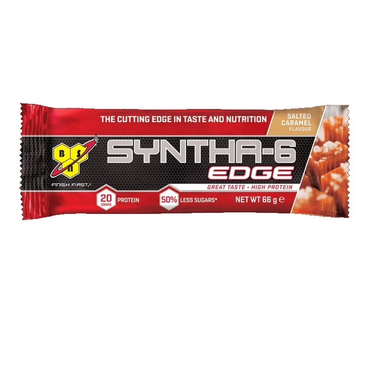 BSN Syntha 6 Edge Bar Salted Caramel 12 x 66g image 1