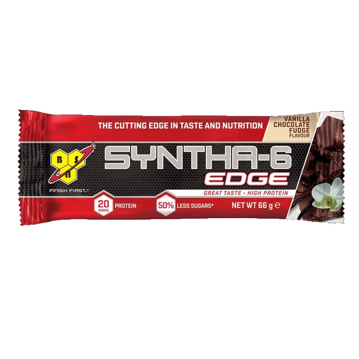 BSN Syntha 6 Edge Bar Vanilla Chocolate Fudge 12 x 66g image 1