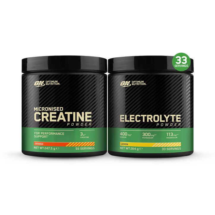 Optimum Nutrition Orange Creatine & Lemon Electrolyte Bundle