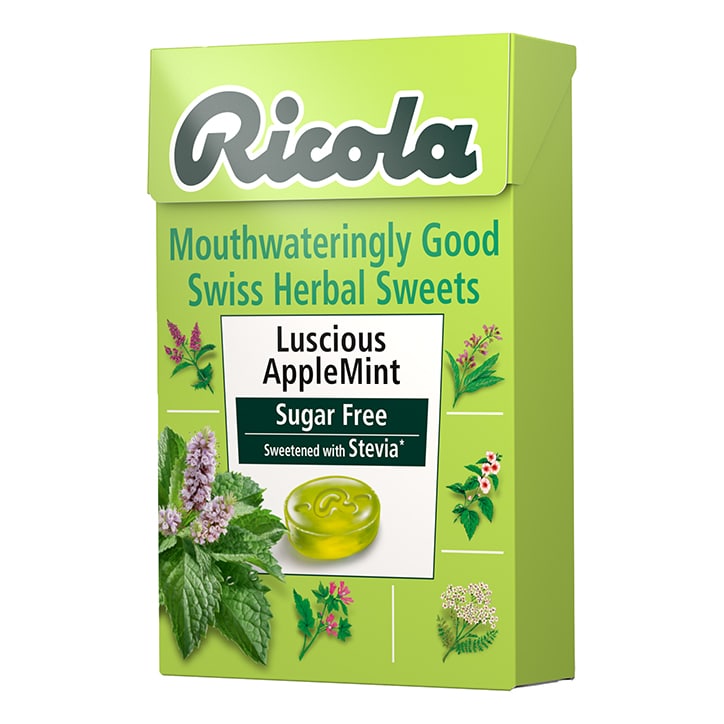 Ricola Swiss Herbal Sweets - Luscious Apple Mint - Sugar Free 45g