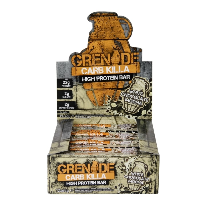 Grenade White Chocolate Mocha Protein Bar 12 x 60g image 1