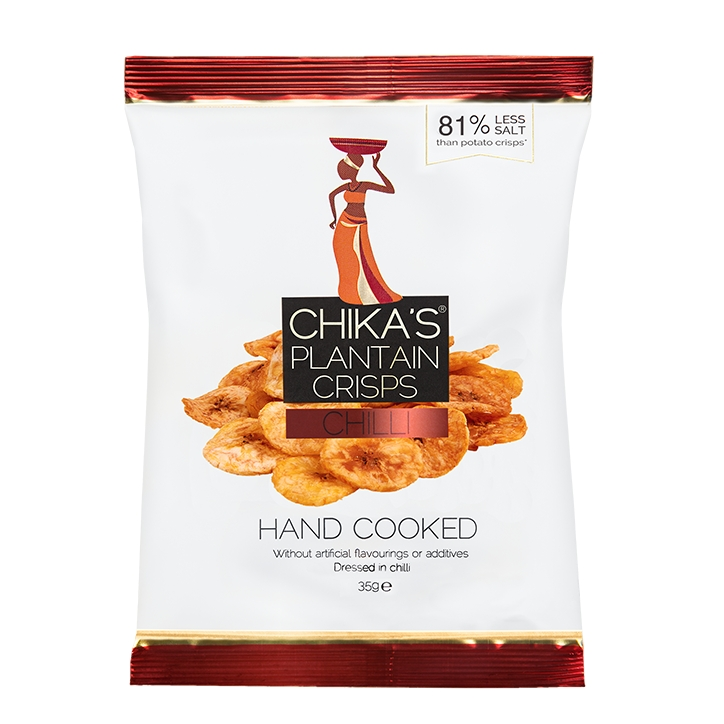 Chika's Plantain Crisps Chilli 35g image 1