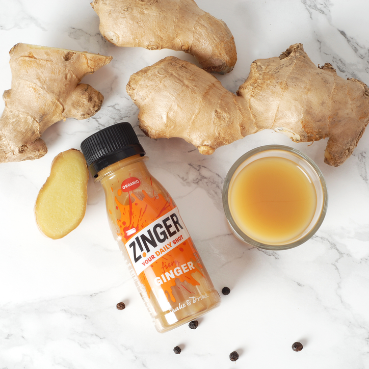 James White Drinks Organic Ginger Zinger Shot 70ml image 2