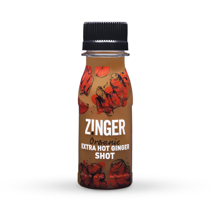 James White Drinks Organic Extra Hot Ginger Zinger Shot 70ml image 1