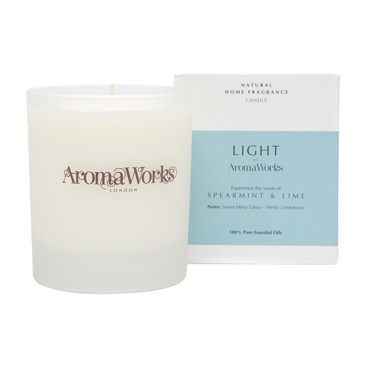 AromaWorks Spearmint & Lime Candle 220g image 2