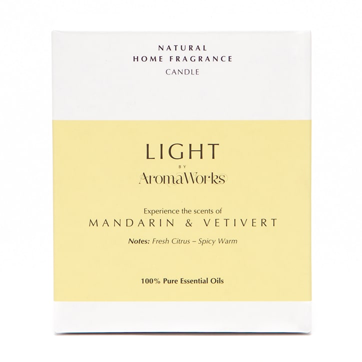 AromaWorks Mandarin & Vetivert Candle 220g