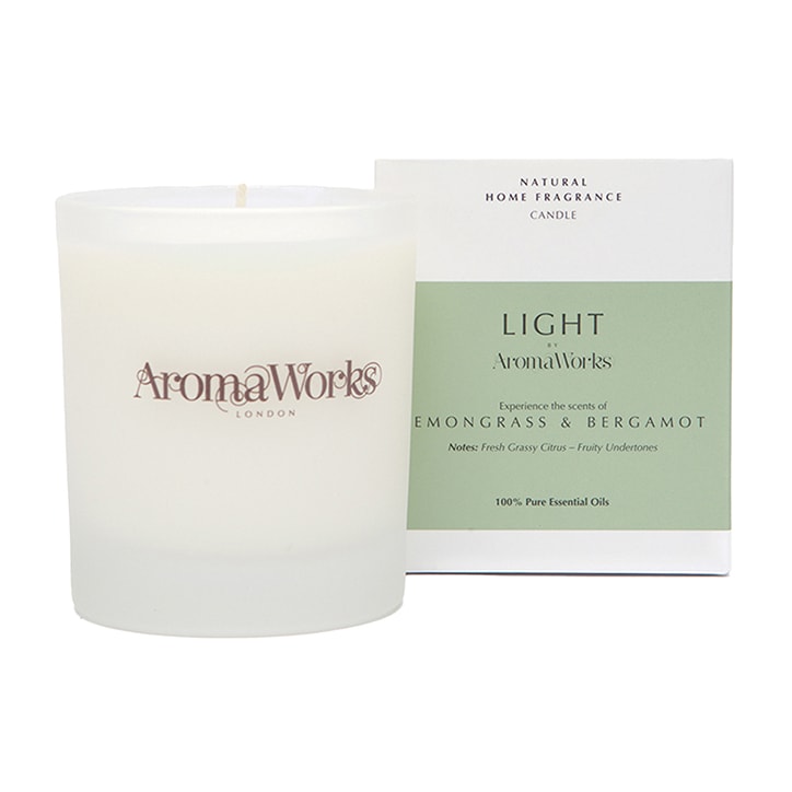 AromaWorks Lemongrass & Bergamot Candle 220g-2