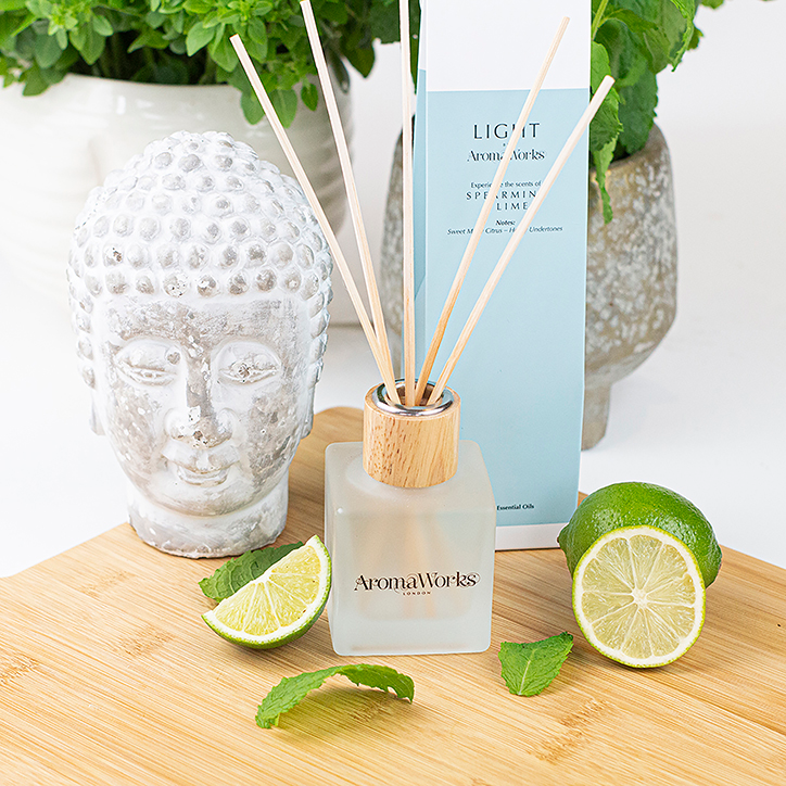 AromaWorks Spearmint & Lime Reed Diffuser 100ml image 3